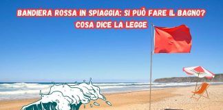 Bandiera rossa in spiaggia: costituisce un reato fare un bagno?