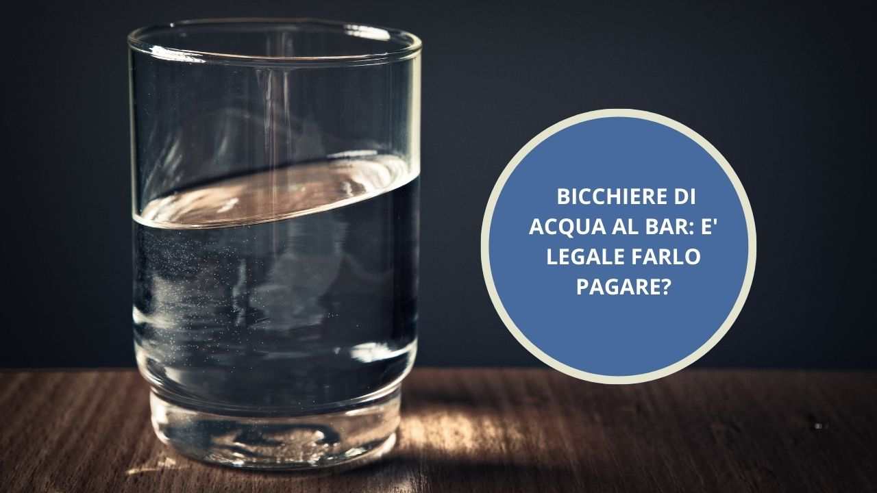Bicchiere Acqua al Bar (Foto Canva) - bonus.it 20230807