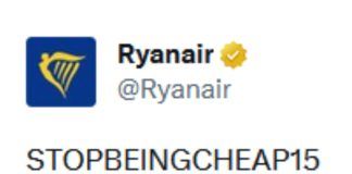 Sconto Ryanair (Screenshot X.com Ryanair) - bonus.it 20230825