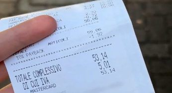 Scontrino 2016 a confronto con la STESSA SPESA oggi: il risultato non è confortante
